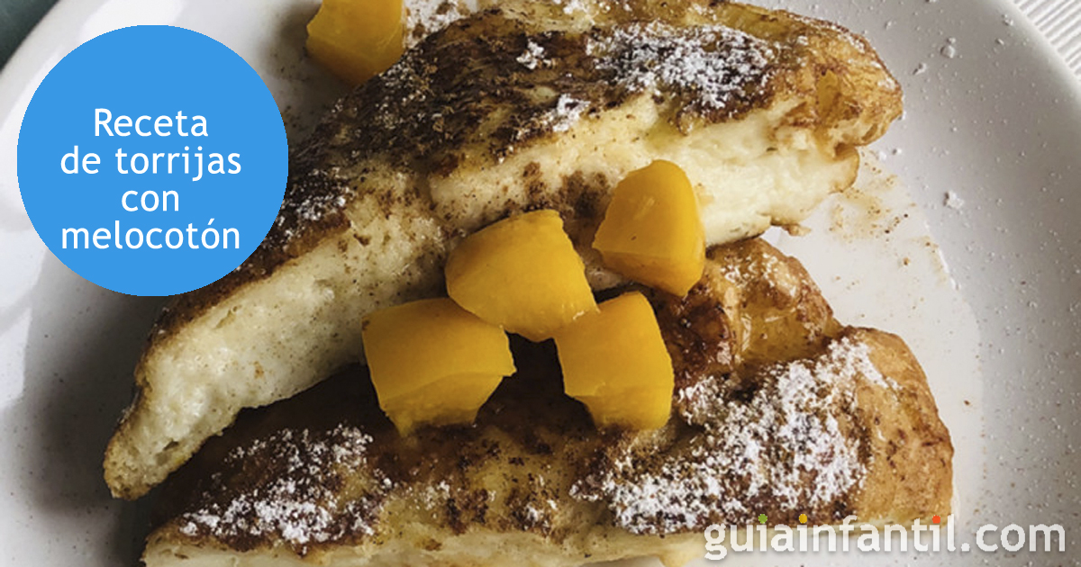 Receta de torrijas con melocotón