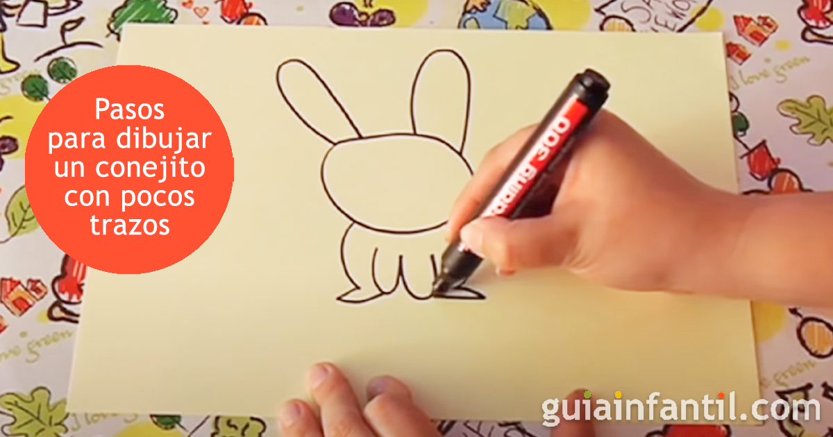 Cómo dibujar un conejo. Dibujos fáciles de animales para niños artistas