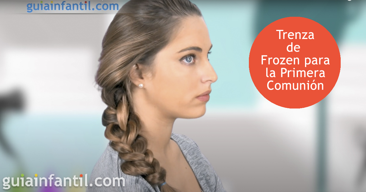 Trenza de Frozen para la Primera Comunión