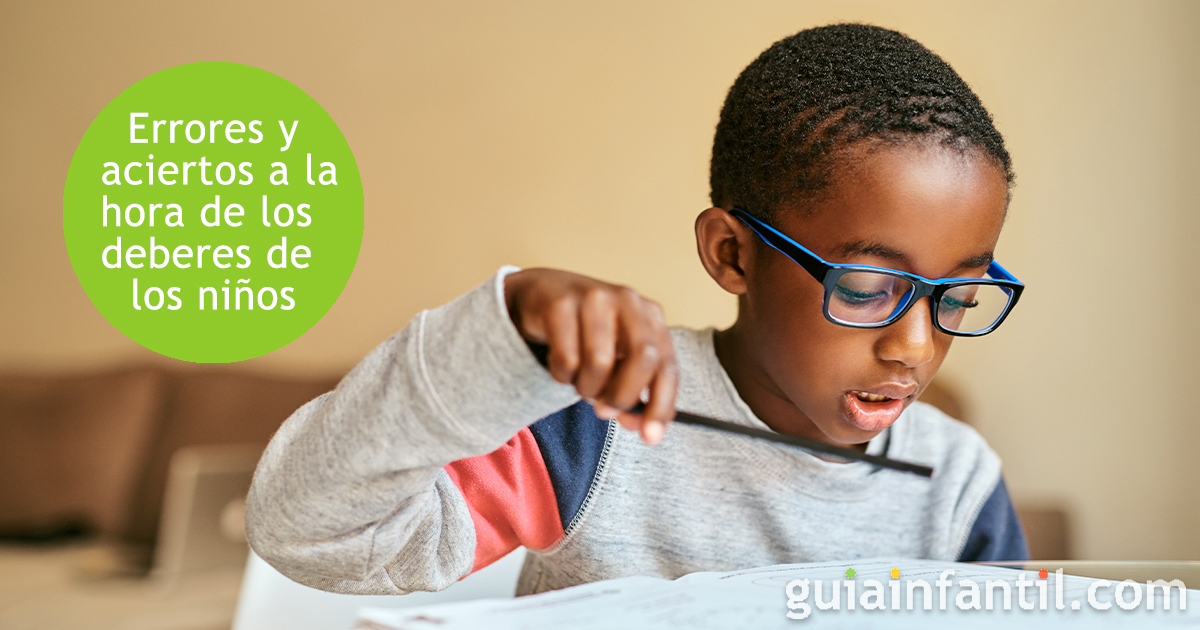 La hora de los deberes de los niños