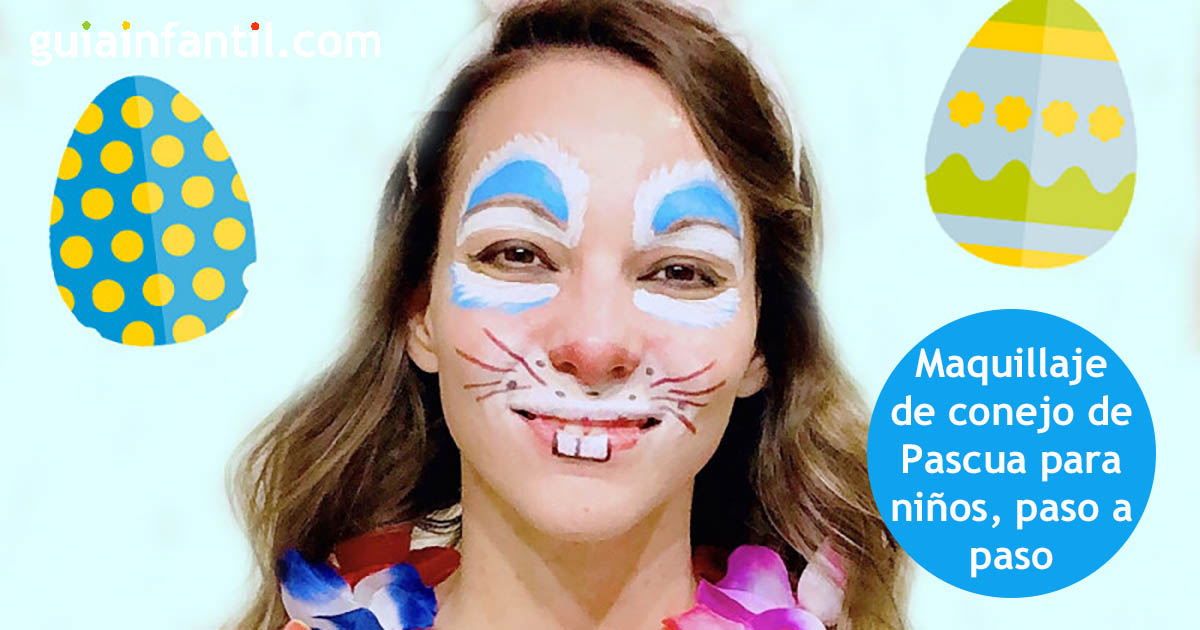 maquillaje de conejo para niños