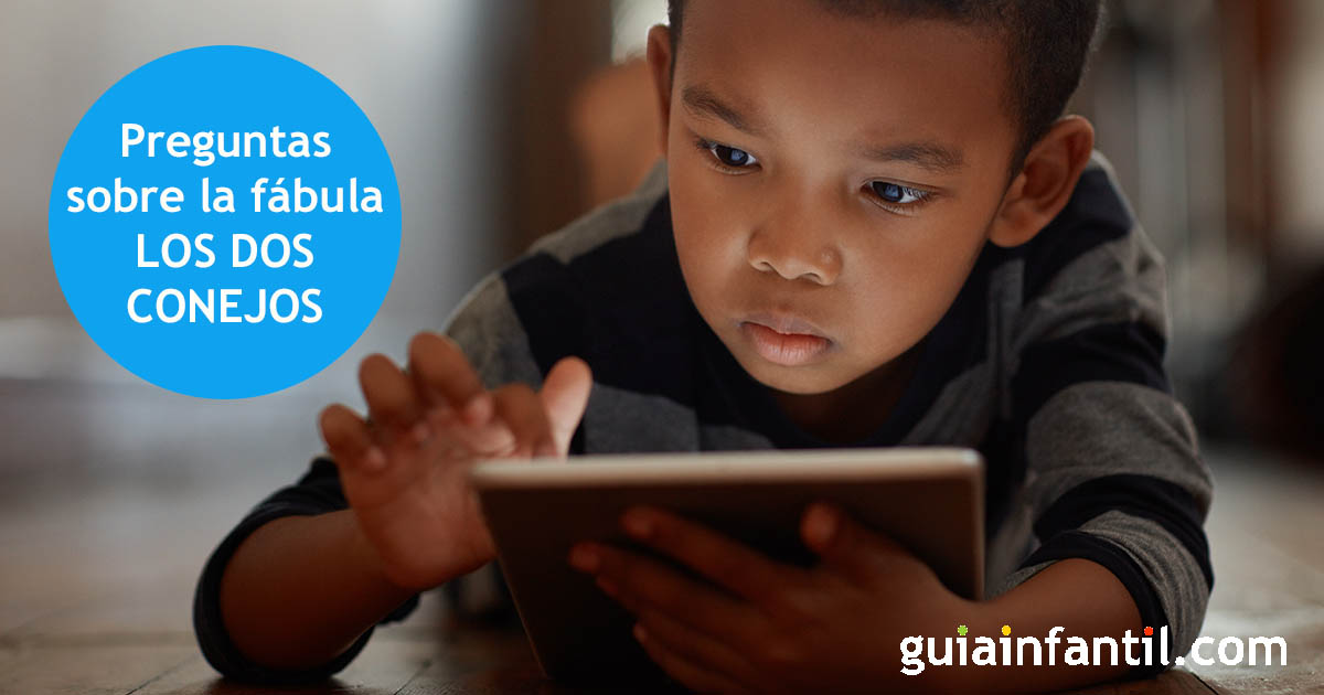 preguntas para niños sobre Los dos conejos