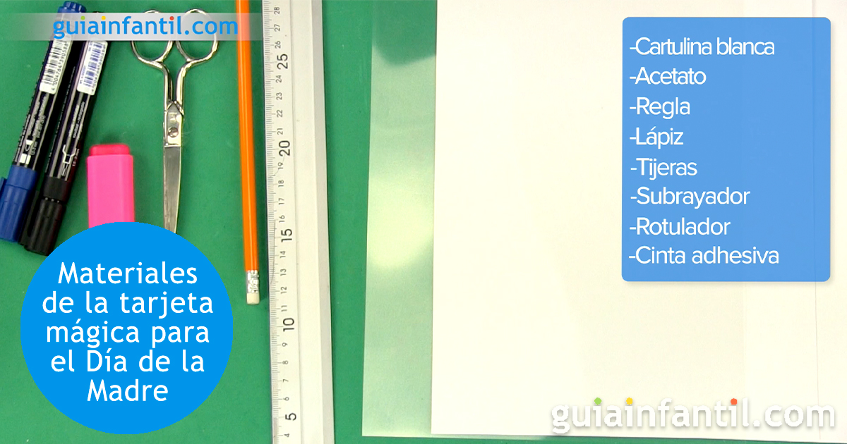 Tarjeta mágica de niños para el día de la madre