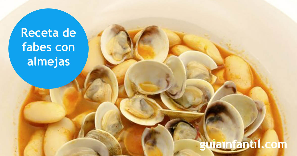 receta de alubias blancas con almejas