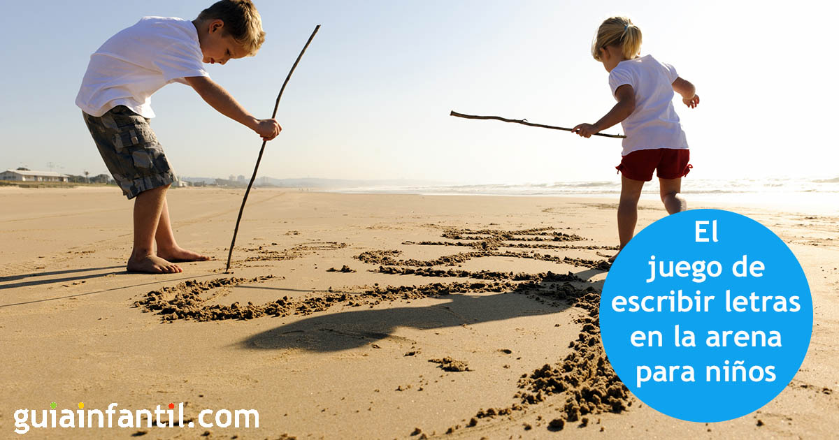 aprender a escribir en la arena