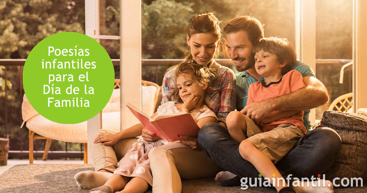 Poesías infantiles para niños en el día de la familia