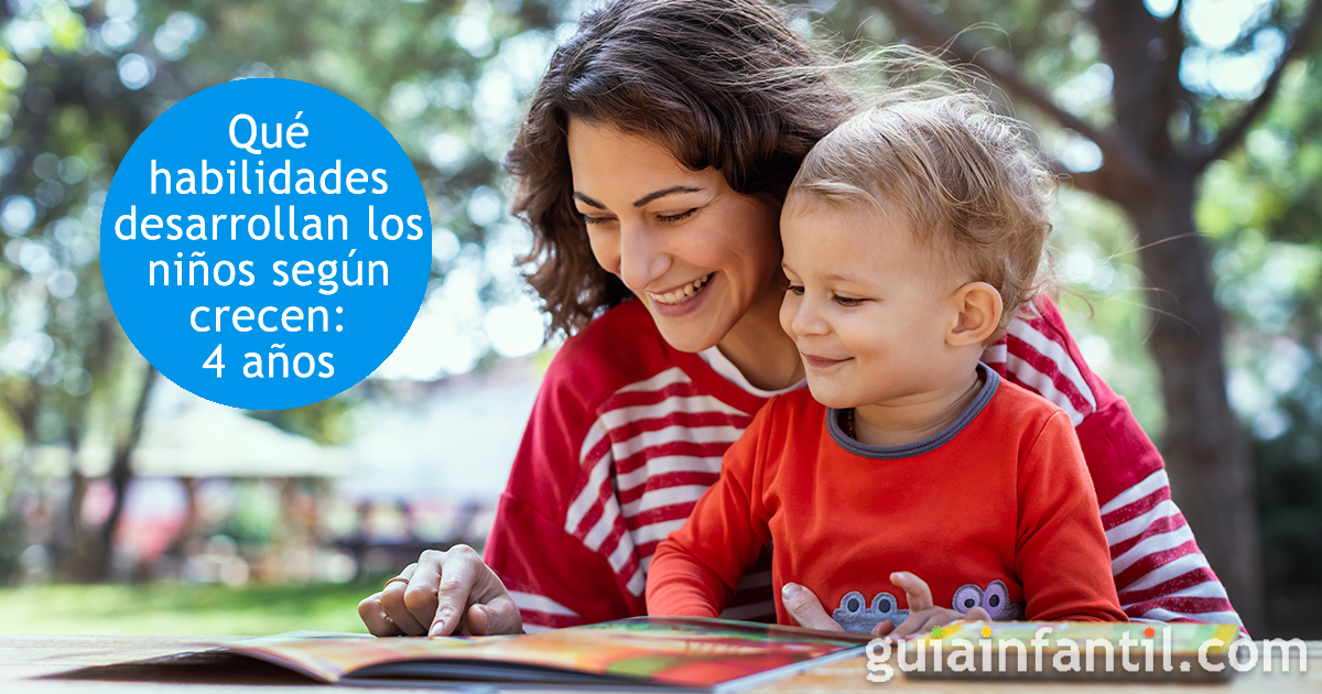 Qué habilidades tienen los niños de 4 años