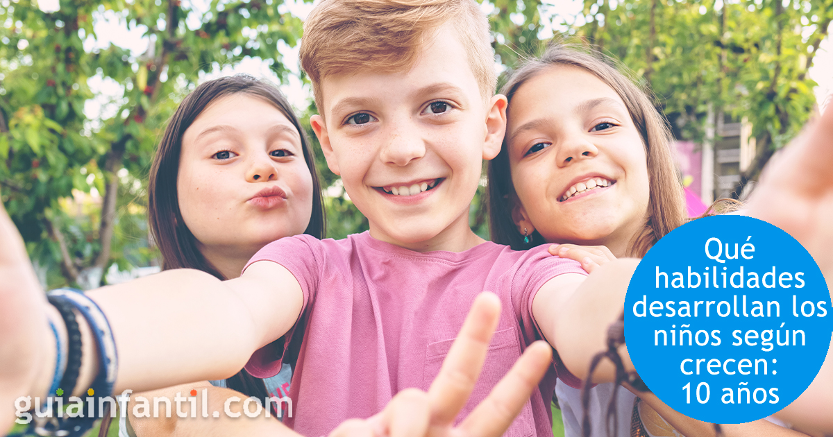 Desarrollo de los niños de 10 años