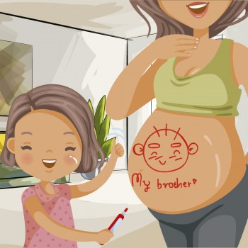 Hermana mayor - Cuento corto para niños que van a tener un hermano