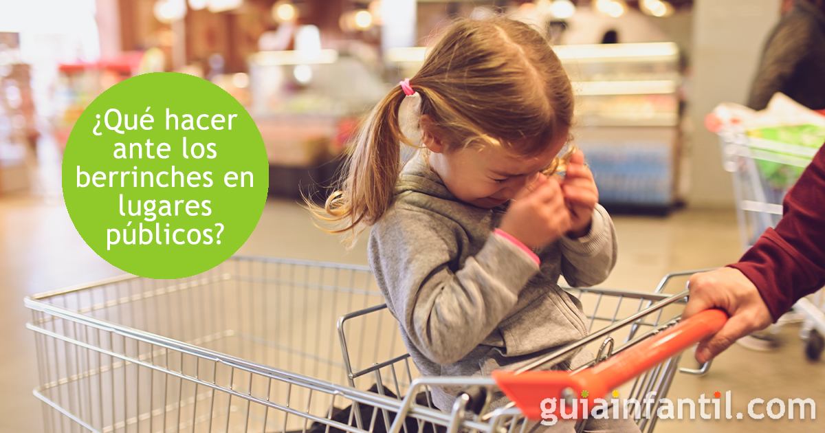 Los berrinches infantiles en lugares públicos