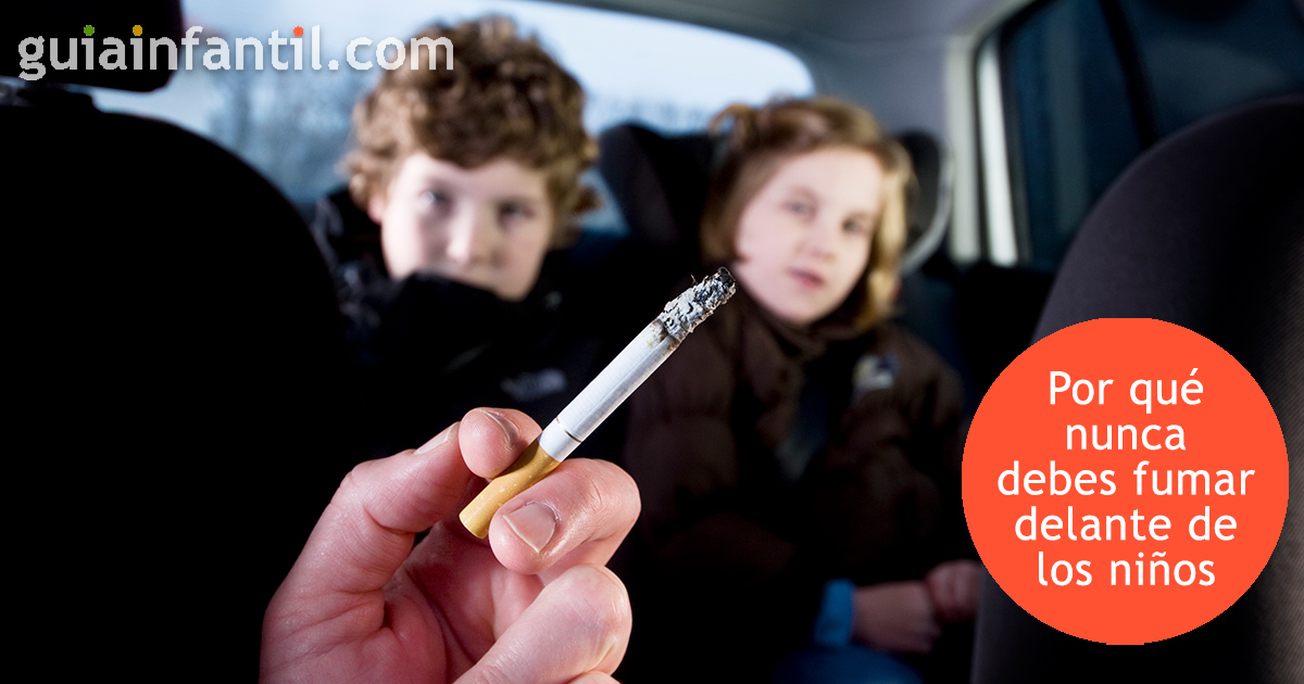 Peligros de fumar ante los niños