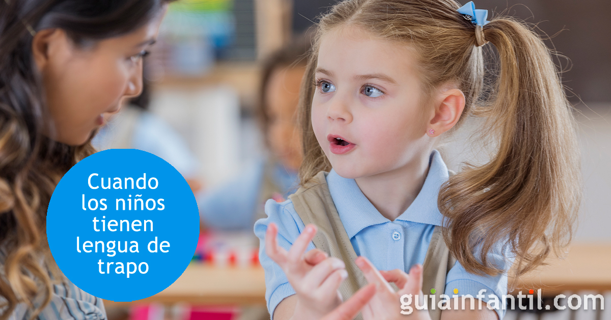 Niños con lengua de trapo que no hablan bien