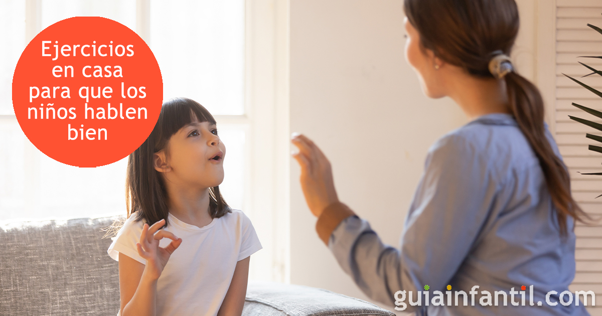 Los ejercicios en casa con la lengua para niños