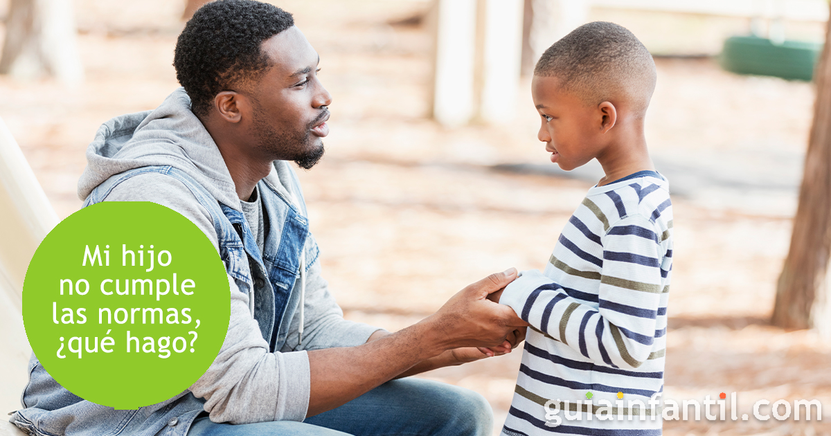 Cuando los niños no cumplen las normas