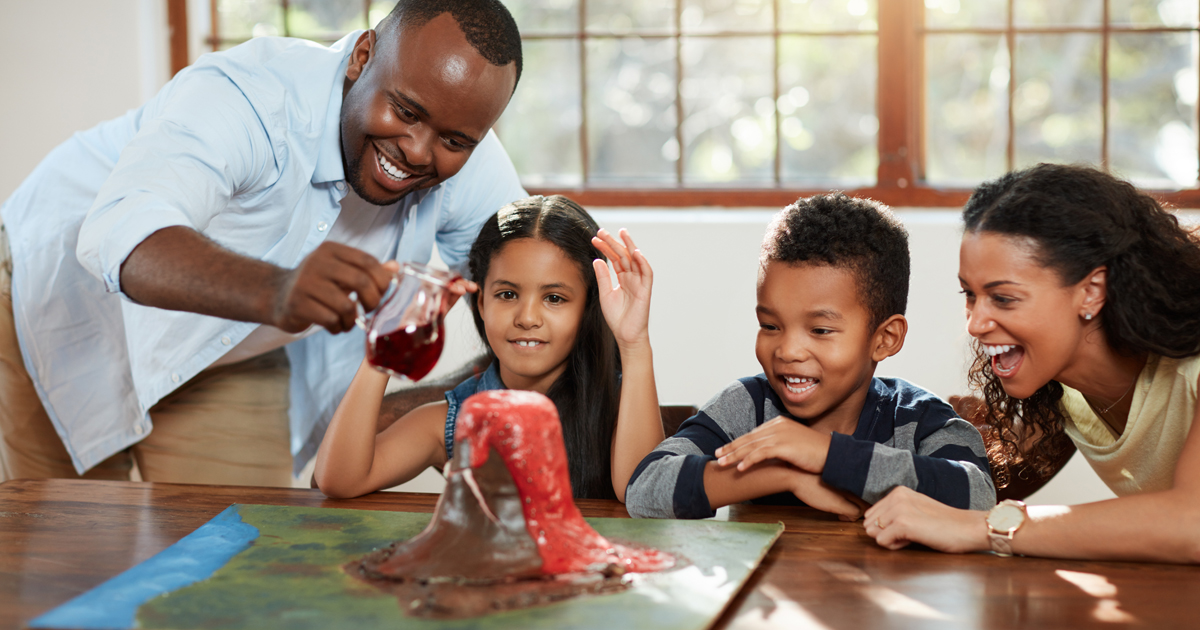 Volcán casero - Experimento para niños