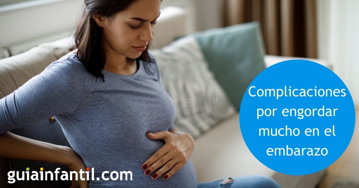 Complicaciones por engordar mucho en el embarazo