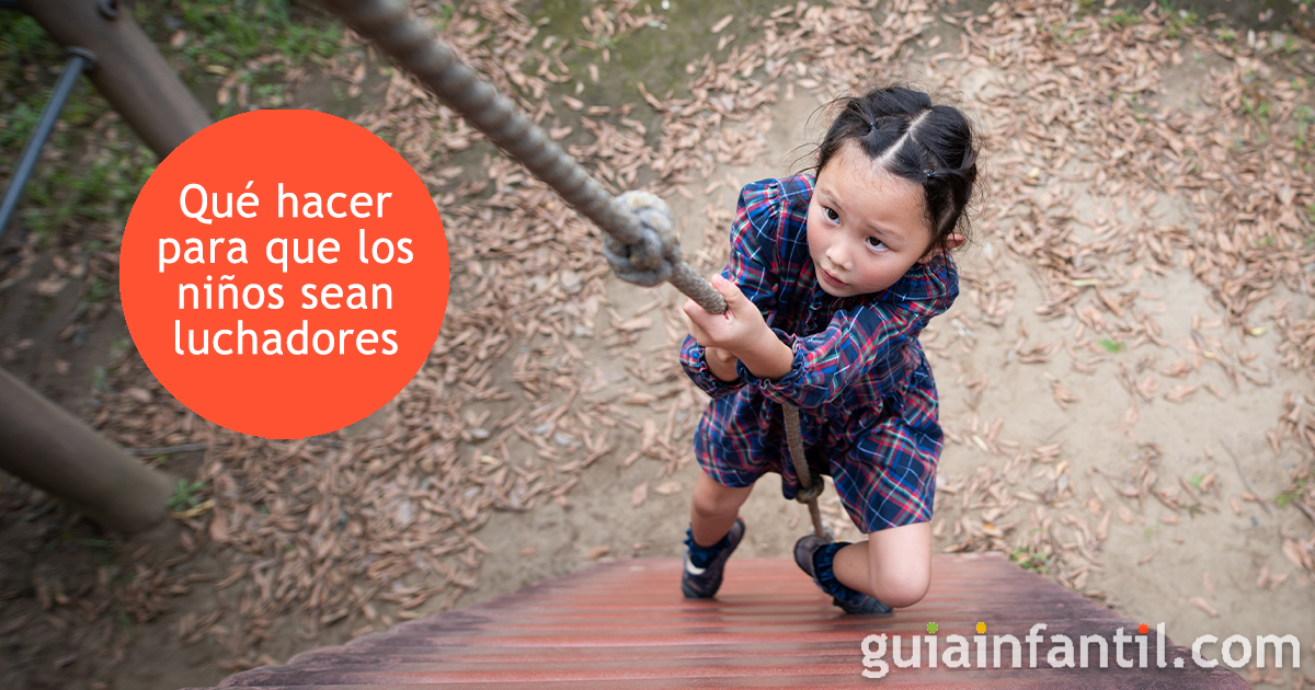 Niños luchadores y con determinación