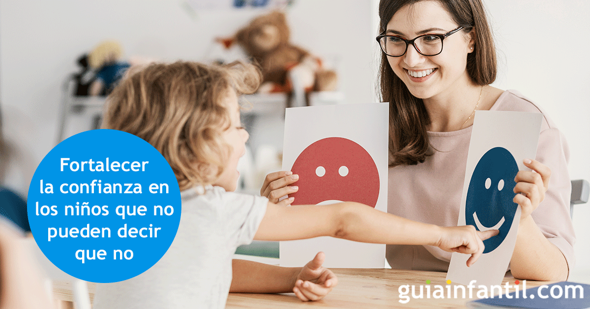 fortalecer confianza en niños que no pueden decir que no
