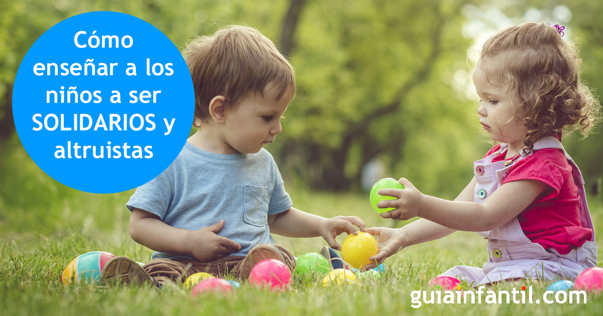 educar a niños solidarios