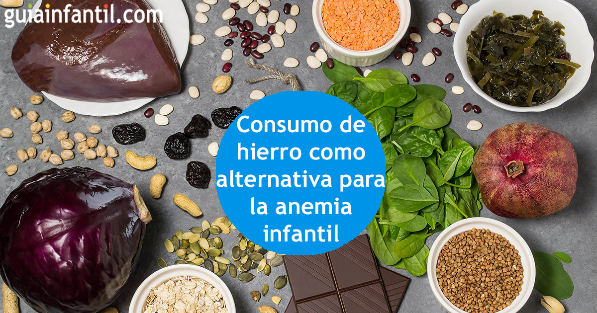 El consumo de hierro para la anemia en niños