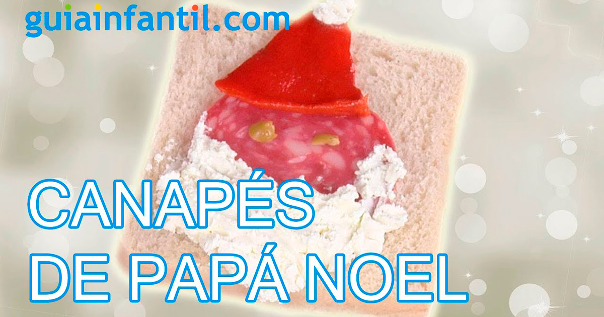 Santa Claus as a Christmas snack for children