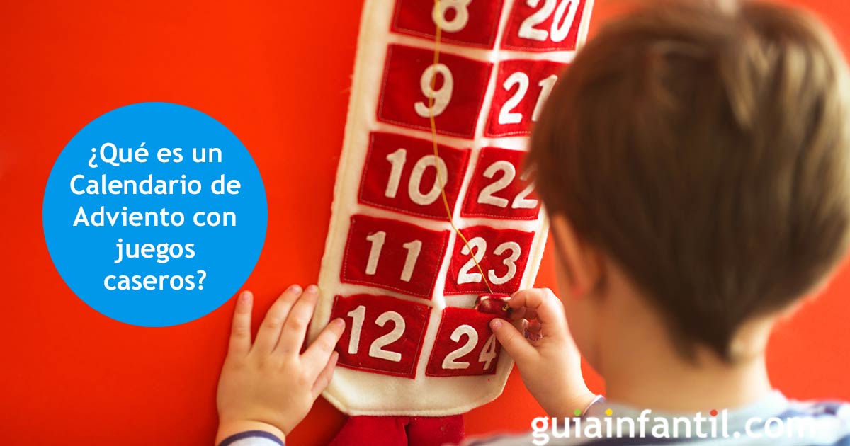 Calendario de Adviento para bebés con juegos caseros