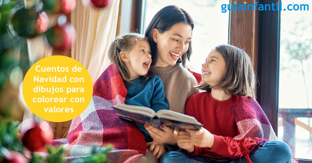 Relatos navideños para colorear