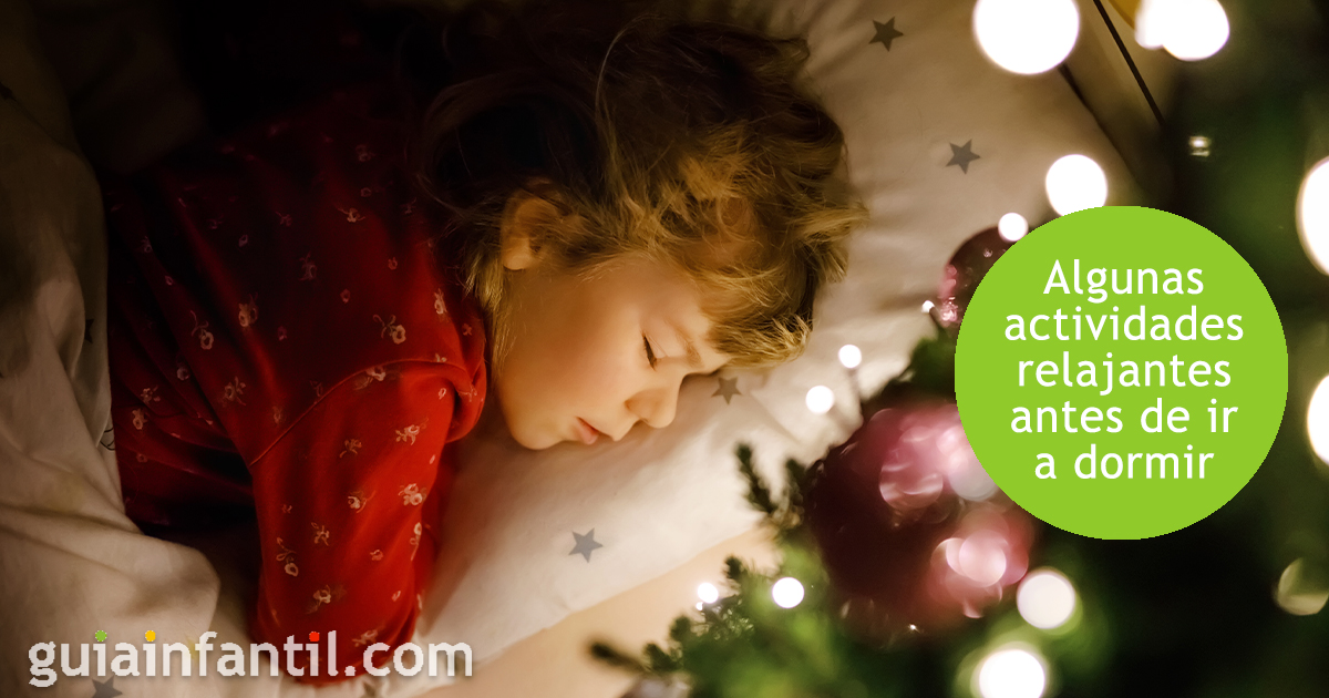 Actividades relajantes para dormir a los niños