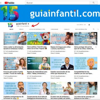 Guiainfantil.com en Youtube: ¡Ya somos un millón de suscriptores!