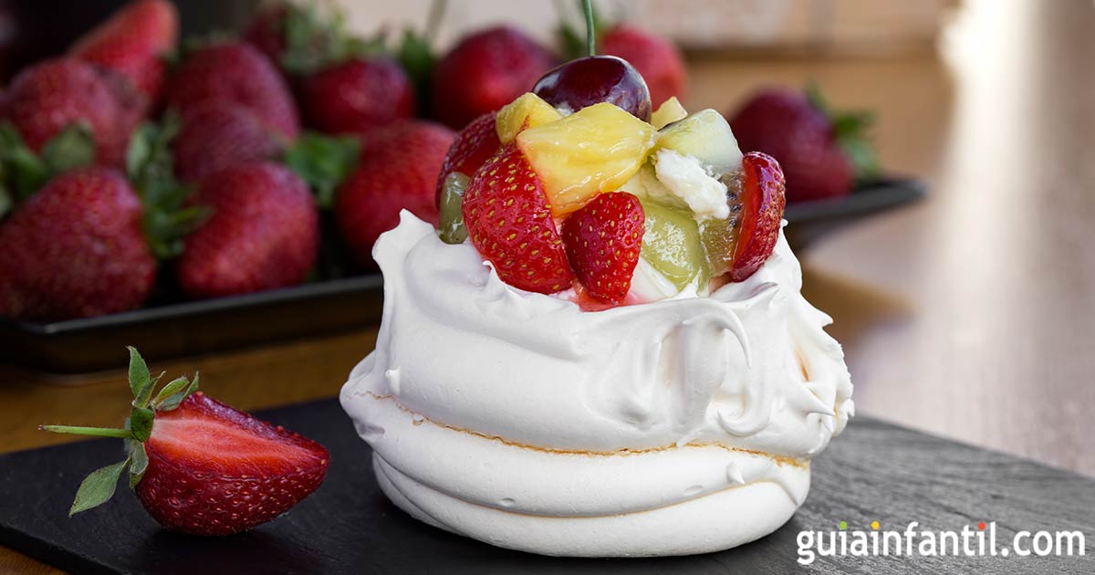 Receta navideña de merengue para niños