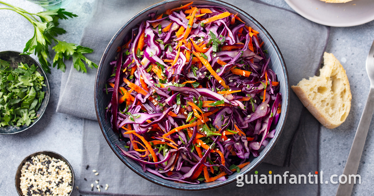Col lombarda y hortalizas con arroz