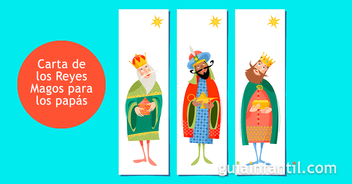 Carta de los Reyes Magos para los papás