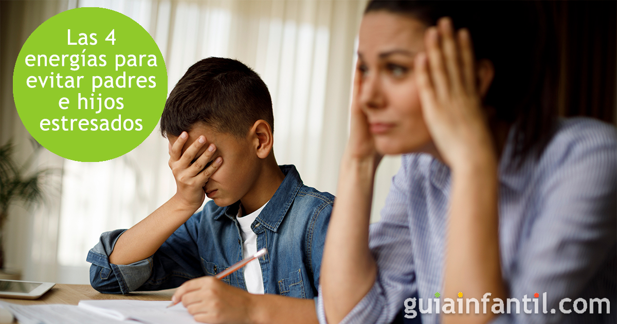 Las energías de los niños nerviosos y estresados