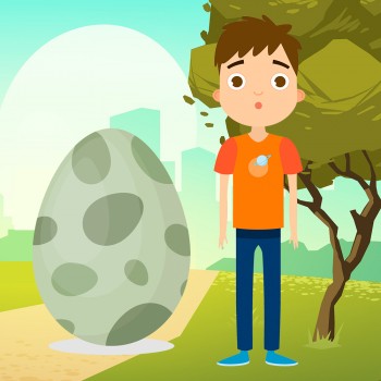 El misterio del huevo. Cuento corto de dinosaurios para niños curiosos