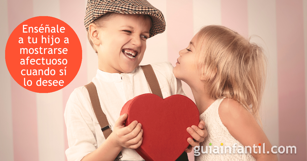 No enseñar a un niño el afecto forzado