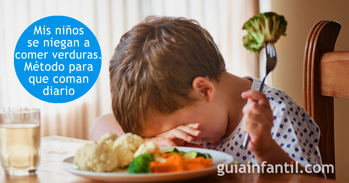 Mis niños se niegan a comer verduras, haz que las coman diario