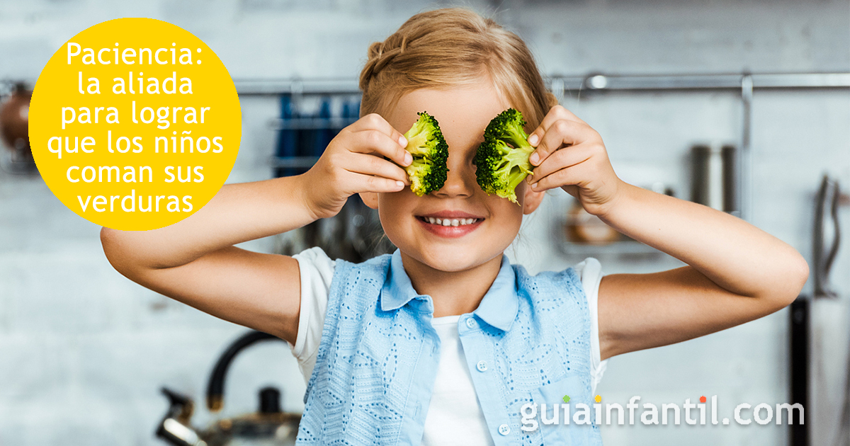Con paciencia lograrás que los niños coman verduras