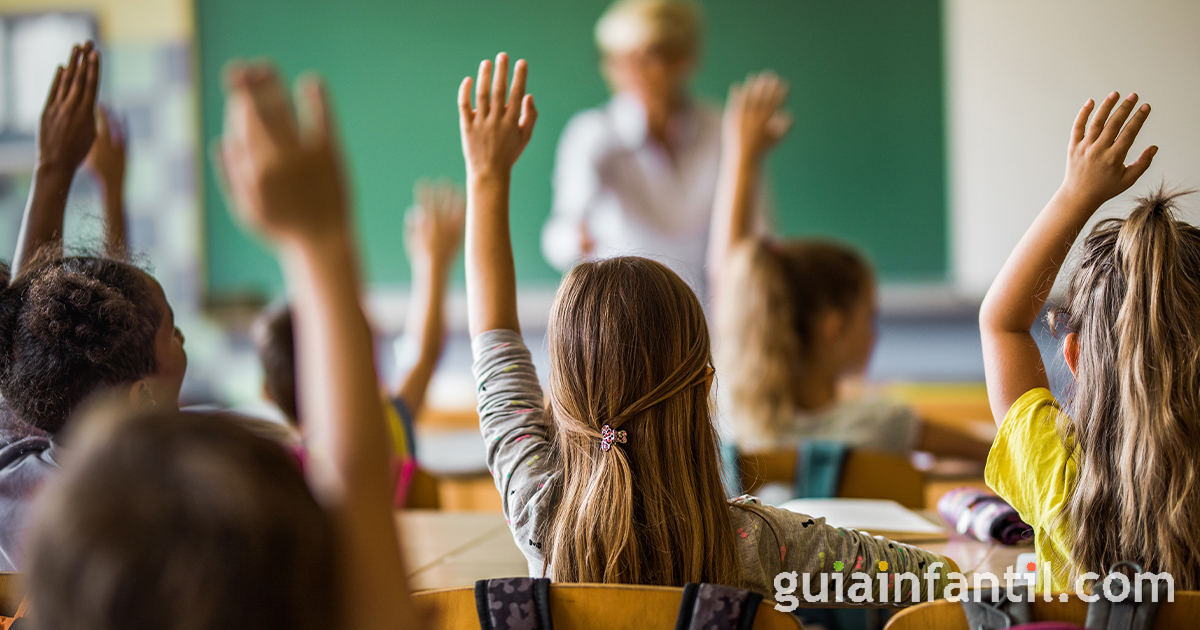 Niños sordos en la escuela