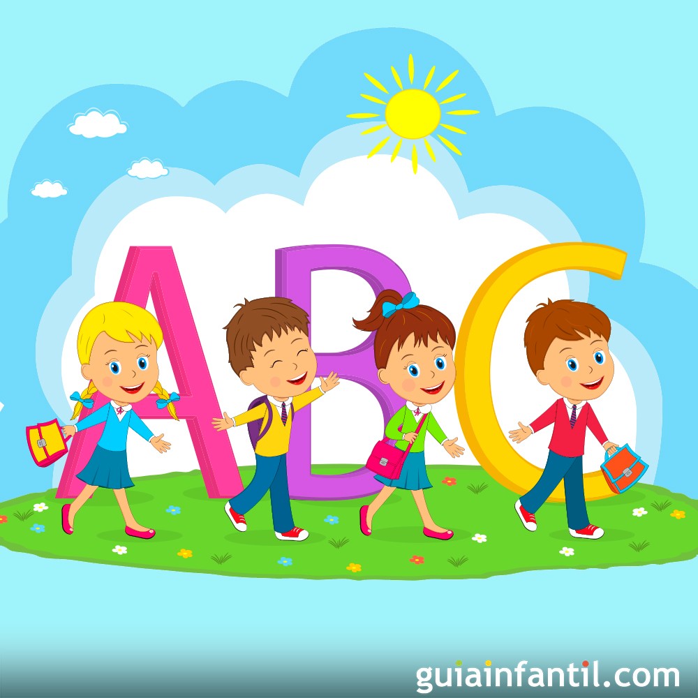 El tren del abecedario - Poema corto para enseñar a los niños el alfabeto