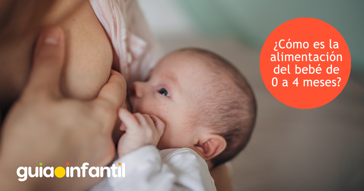 Alimentación del bebé de 0 a 4 meses