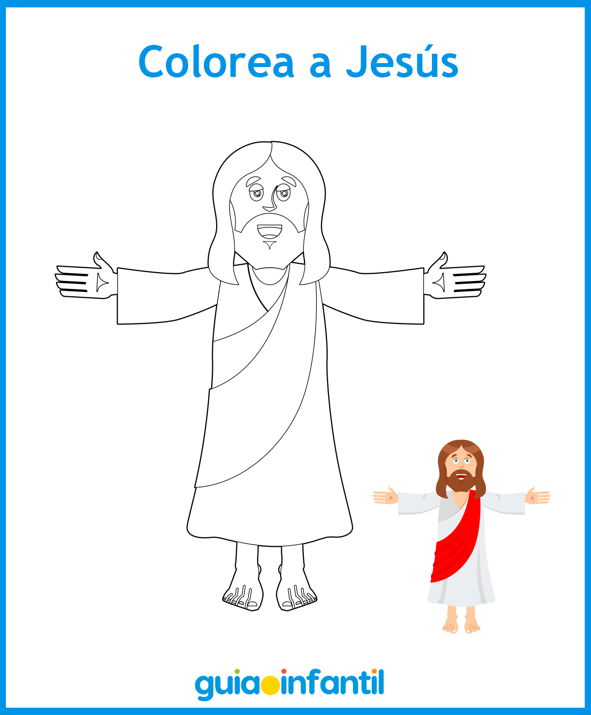 Рисунок Иисуса Христа для детей