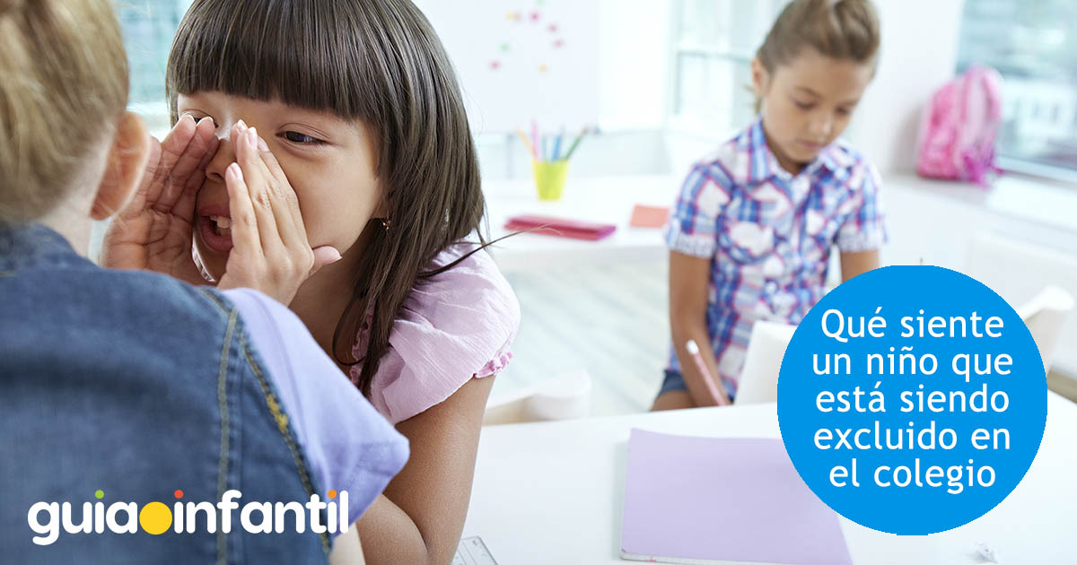 cómo se siente un niño que está siendo excluido en el colegio