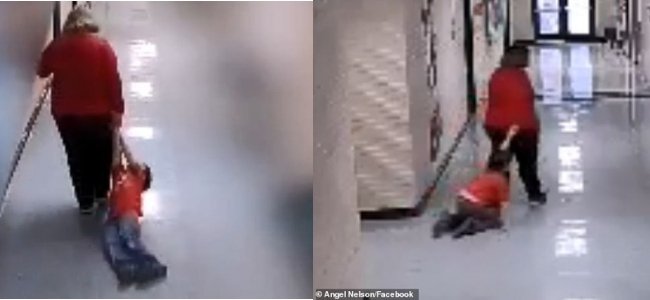 profesora maltratando niño con austimo