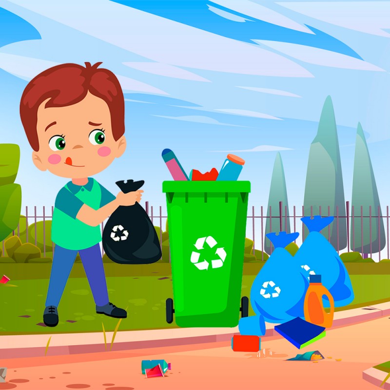 No al uso del plástico - Poema corto para niños sobre el reciclaje