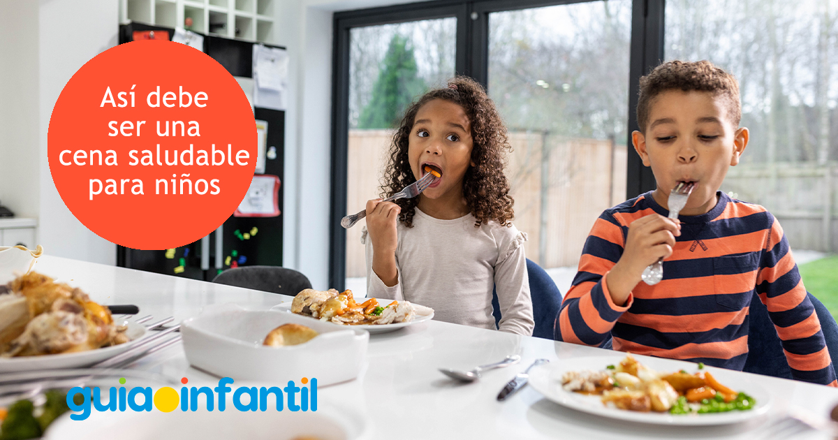 Ejemplo cena saludable para niños