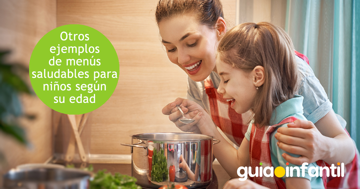 Ejemplos de menú para niños por edades