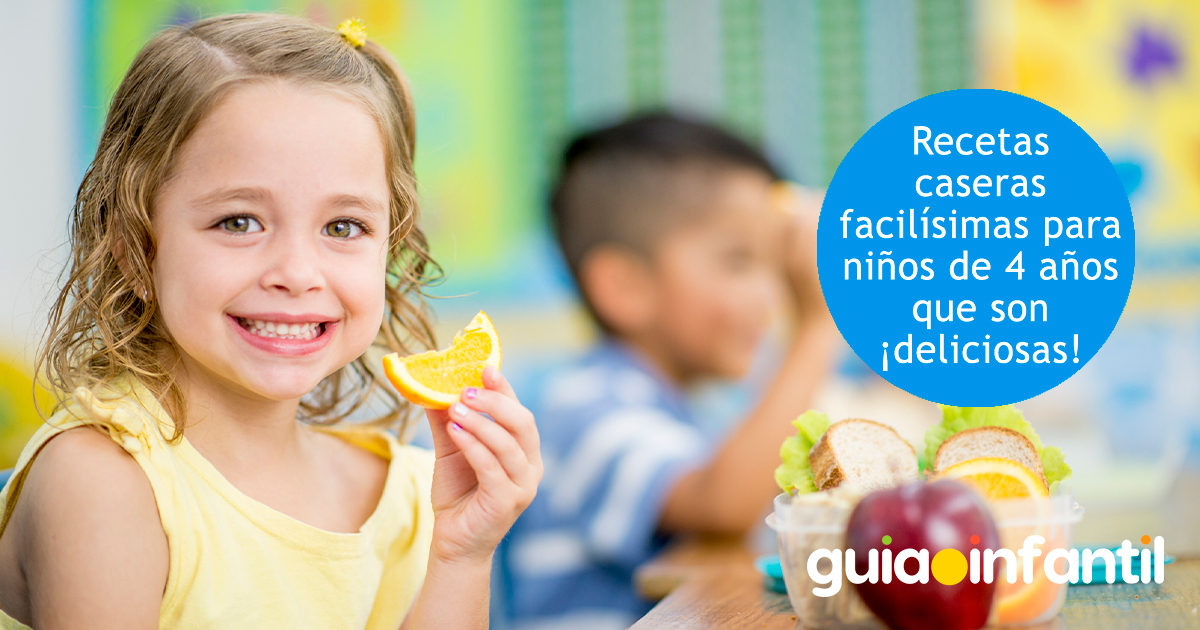 Recetas caseras para niños de 4 años