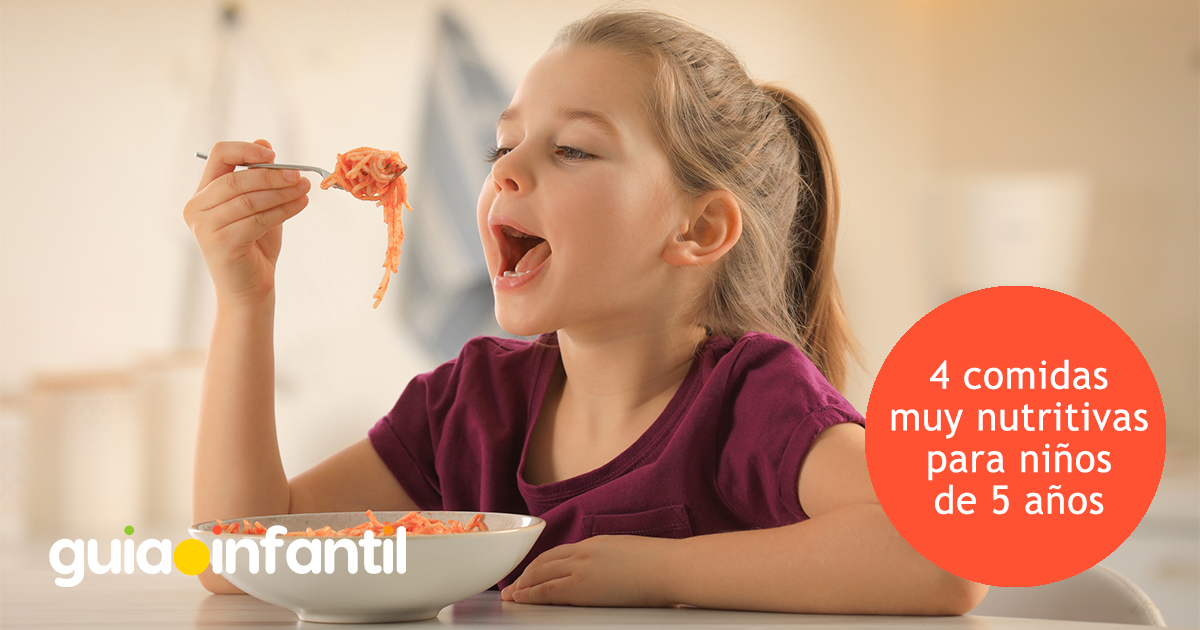 Comidas nutritivas para niños de 5 años