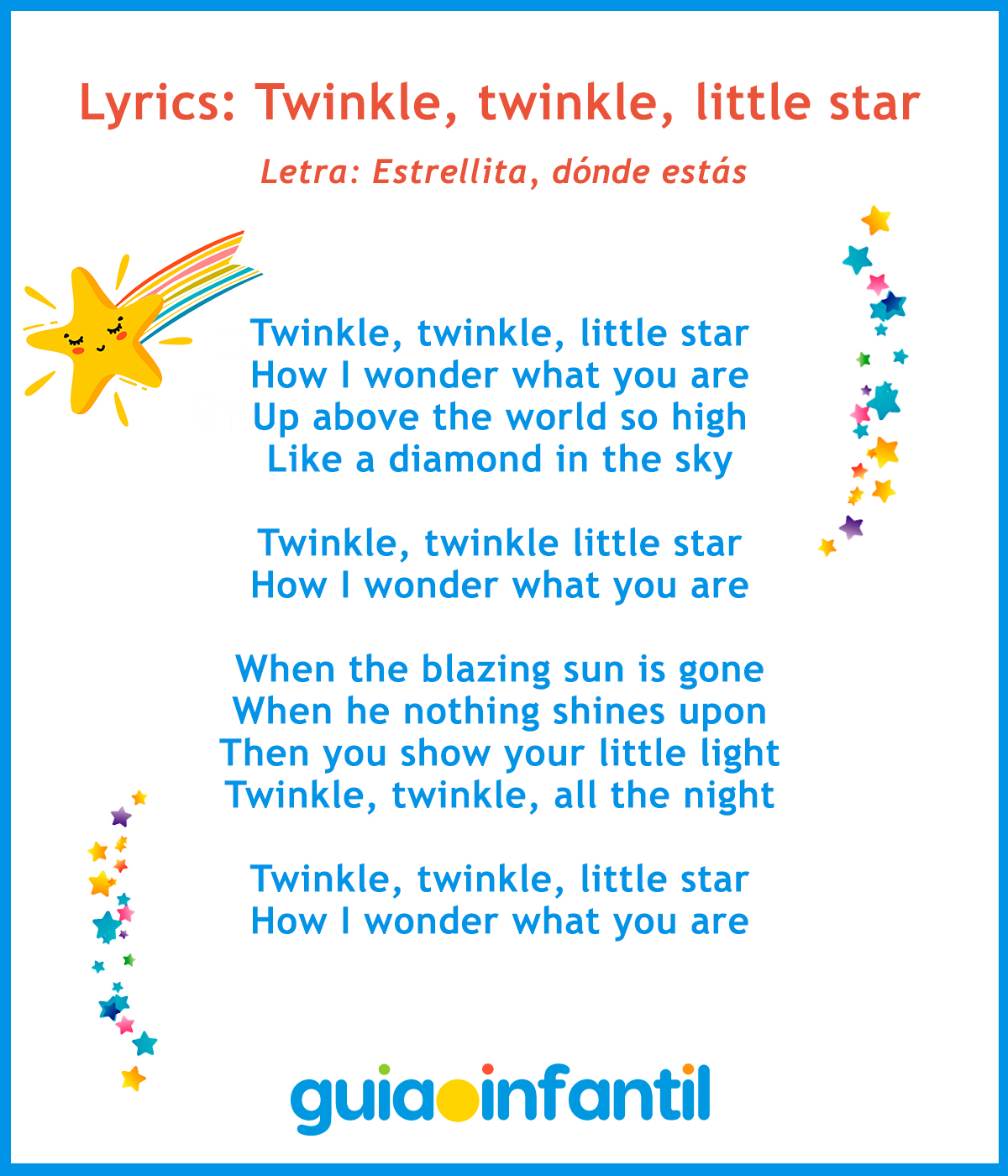Pequeñas Estrella - Karaoke para Niños en Ingles 