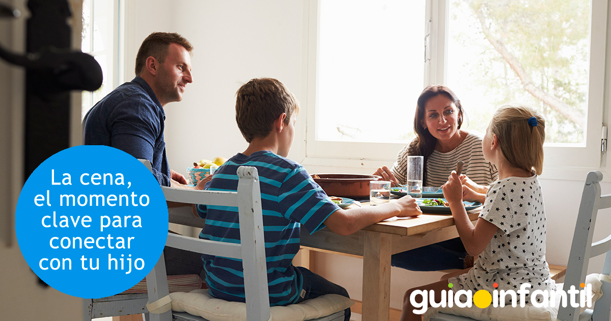 Conecta con tu hijo hablando en la cena
